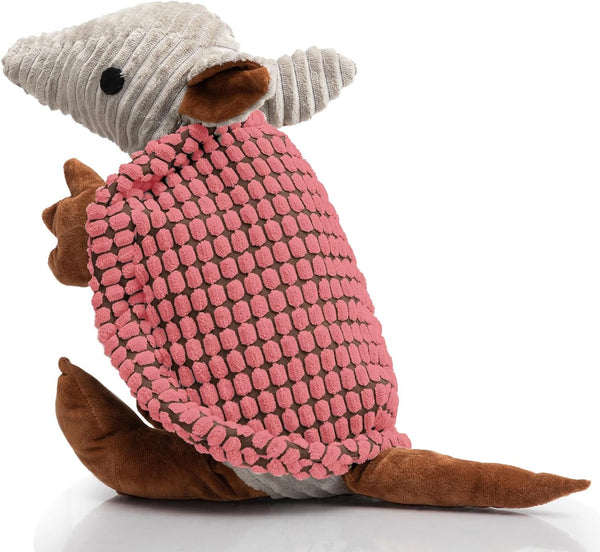 Hollypet Plush Squeaky Armadillo Chew Dog Toy for Small Medium, 8" | Cute Stuffed Armadillo Toy with Unique Grunt Squeaker & Textured Fabric for Teeth Cleaning. Great for Small & Medium Dogs24