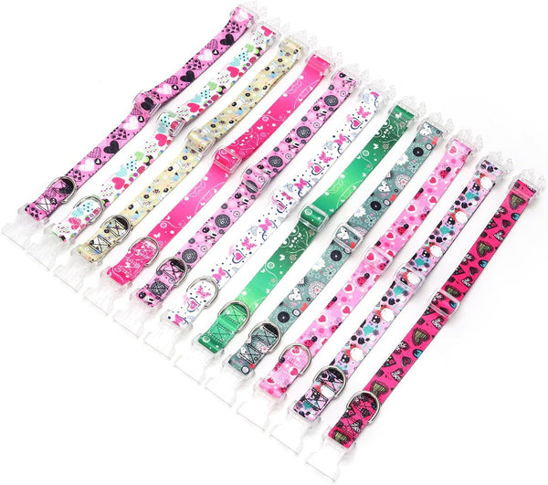 Serijoars Floral Print Puppy Dog Collar for Small Medium Large Dogs Collars with Quick Release Buckle for Girls Female Dog (NO10, S)6