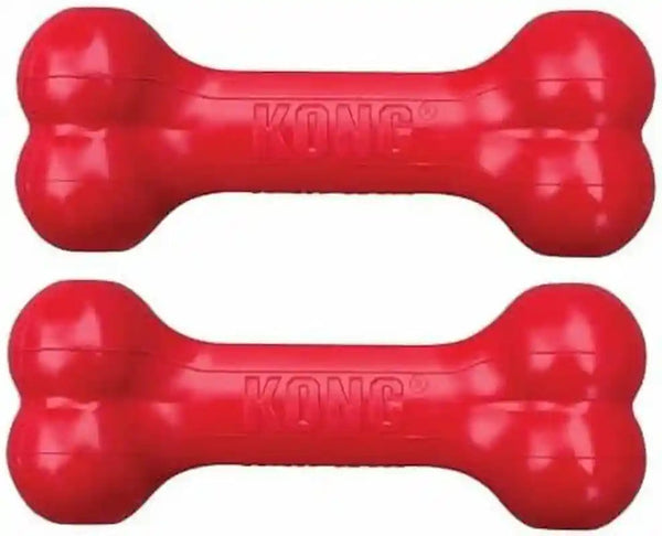 KONG Goodie Bone - Classic Durable Natural Rubber Dog Bone, Supports Mental Engagement - Treat Dispensing - Red - for Medium Dogs11