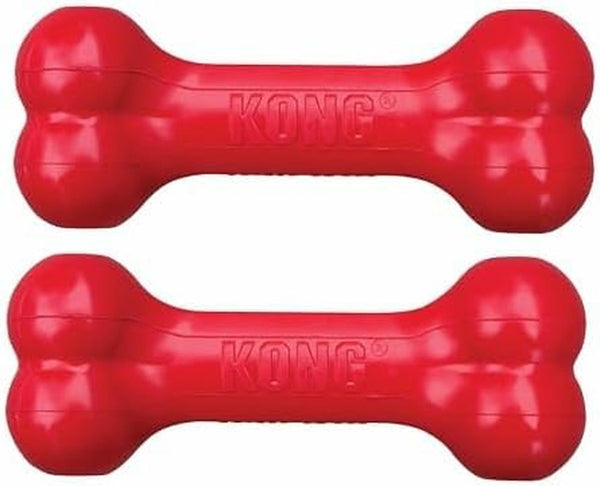 KONG Goodie Bone - Classic Durable Natural Rubber Dog Bone, Supports Mental Engagement - Treat Dispensing - Red - for Medium Dogs11