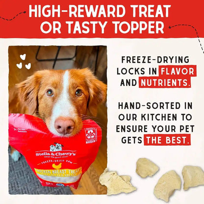 Stella & Chewy'S Freeze-Dried Raw Chicken Breast Dog Treats - Single Ingredient, No Additives - Premium Training Treats - Perfect for Picky Eaters - 2.75Oz Bag8