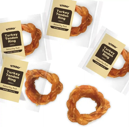 VITADAY Turkey Tendons for Dogs, All Natural, Healthy Dog Treats, Long Lasting, Hypoallergenic Dog Chews, Rawhide Free, Usa-Sourced, for Small Dogs, Strips, 3 Oz Pack | Long-Lasting Dog Training Treats, Rawhide-Free Made of Usa-Sourced Turkey10