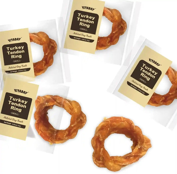 VITADAY Turkey Tendons for Dogs, All Natural, Healthy Dog Treats, Long Lasting, Hypoallergenic Dog Chews, Rawhide Free, Usa-Sourced, for Small Dogs, Strips, 3 Oz Pack | Long-Lasting Dog Training Treats, Rawhide-Free Made of Usa-Sourced Turkey10