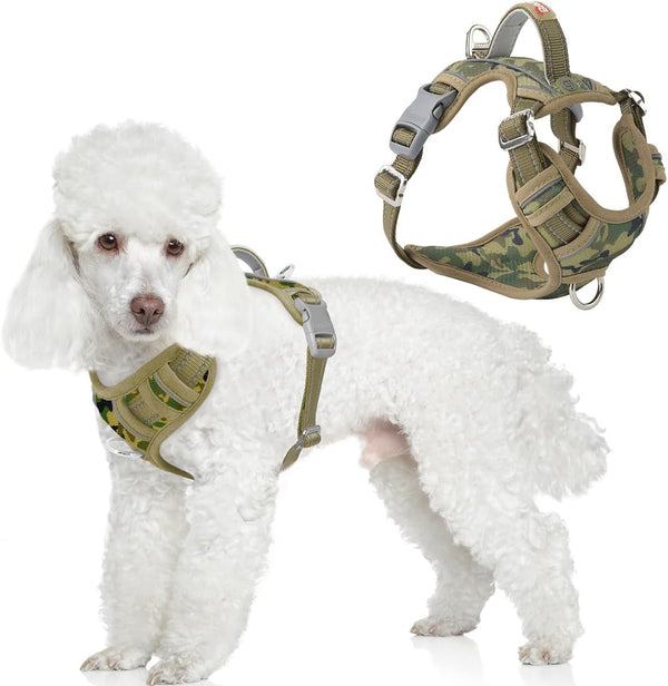 BARKBAY Dog Harness No Pull with ID Tag Pocket - Heavy Duty, Reflective, Easy Control for Large Dogs(Blue,L)71
