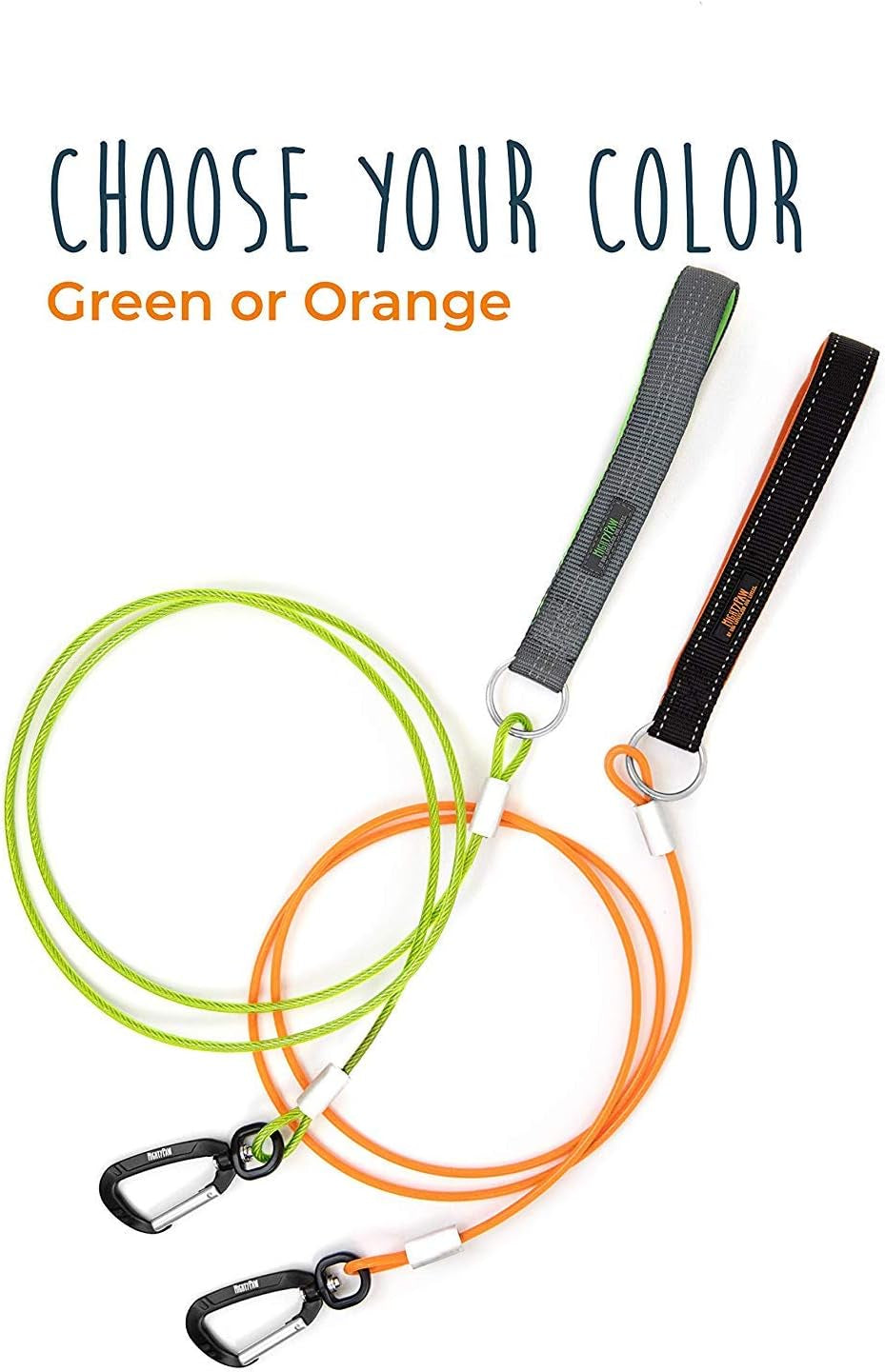 mighty-paw-dog-leash-anti-biting-pets-leashes-chew-proof-metal-cable-ideal-for-large-dogs-and-teething-puppies-braided-cord-with-padded-handle-six-foot-green