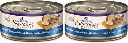 Wellness CORE Signature Selects Flaked Adult Canned Wet Cat Food, Natural, Protein Rich, Grain Free, Skipjack Tuna and Wild Salmon Entrée Recipe, 2.8 Oz, Pack of 12 Cans18