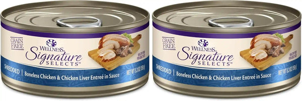 Wellness CORE Signature Selects Flaked Adult Canned Wet Cat Food, Natural, Protein Rich, Grain Free, Skipjack Tuna and Wild Salmon Entrée Recipe, 2.8 Oz, Pack of 12 Cans18
