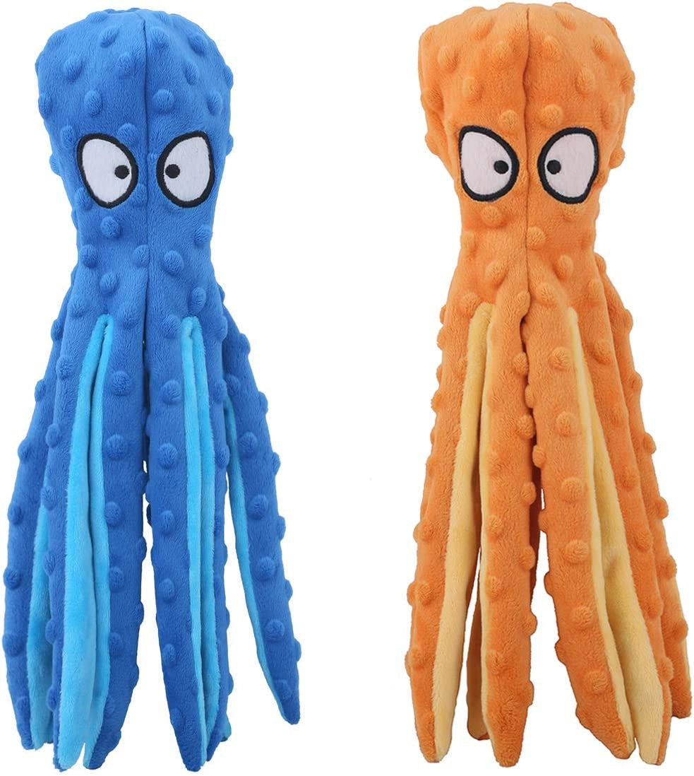 cpyosn-2-pack-octopus-dog-toys-no-stuffing-squeaky-crinkle-plush-chew-toys-mess-free-design-interactive-squeaker-crinkle-sounds-machine-washable-12-6-inch-for-all-breeds