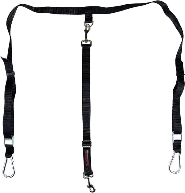Bushwhacker Truck Bed Dog Cross Tether for SUV and UTV – Heavy-Duty Pet Leash Harness with Vehicle Restraint Barrier and Lead for Safe Tie down during Travel1
