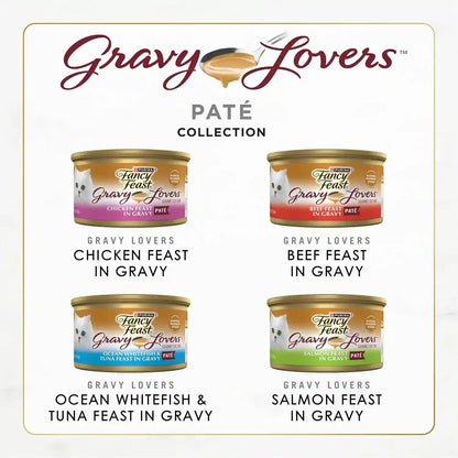 Purina Fancy Feast Gravy Lovers Wet Cat Food Variety Pack, 4.5 Lb, 24 Pack2