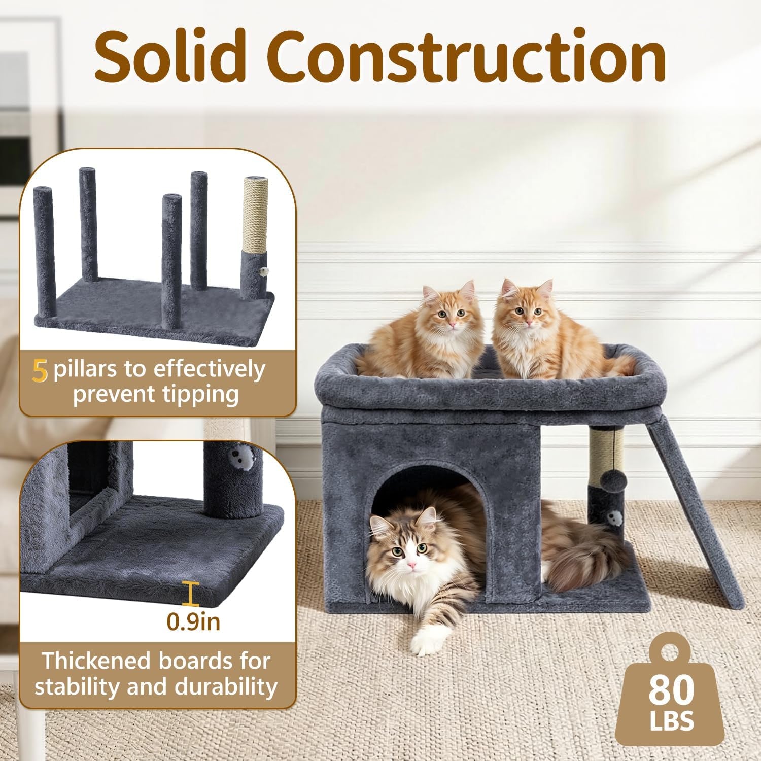 cat-tree-tower-bed-with-scratching-post-for-indoor-cats-dark-gray-modern-heavy-duty-sturdy-small-condo-equipped-with-platform-perch-hideout-ideal-rest-climb-area-for-kittens-large-cats