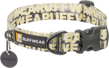 Ruffwear, Front Range Dog Collar, Adjustable Tubelok Webbing, Lightweight, Side Release Buckle, Aluminum V-Ring, Durable for Everyday Use, River Rock Green, 14"-20"14
