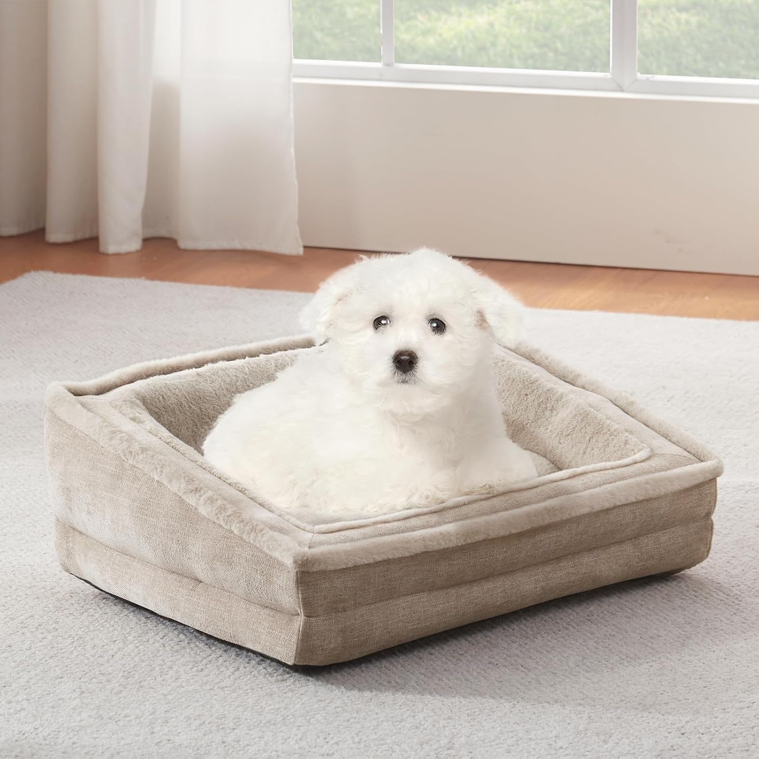 laojin-balhen-cat-couch-for-pets-washable-cat-beds-for-indoor-cats-super-soft-plush-supportive-dog-couch-bed-for-puppy-and-kitten-with-anti-slip-bottom-24inch-beige