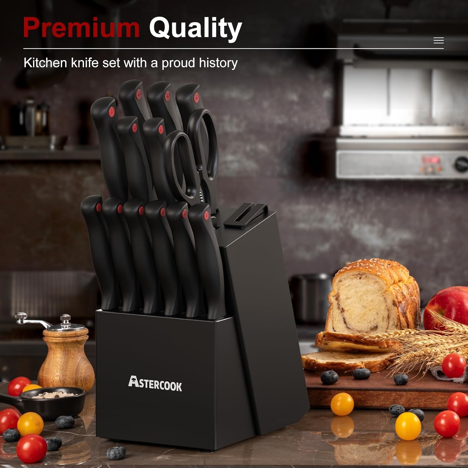 knife-set-for-kitchen-with-block-and-sharpener-15pcs-german-stainless-steel-kitchen-utensils-set-dishwasher-safe