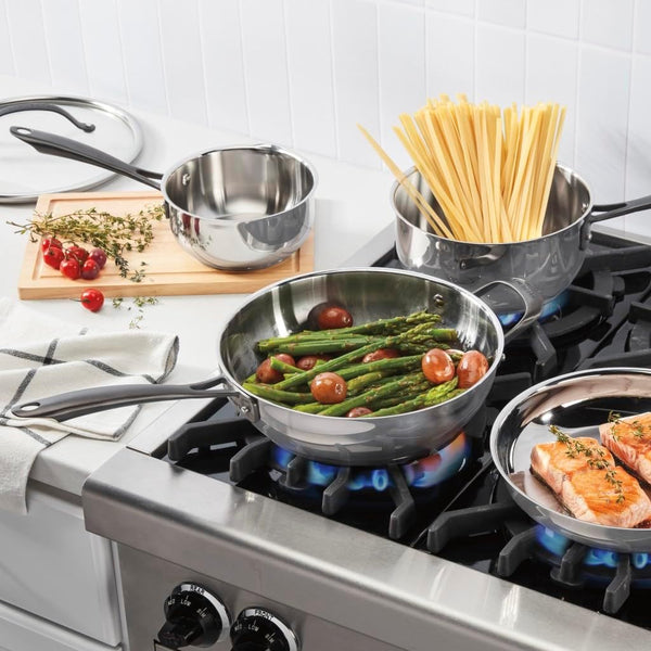 RADIANT PRO 8-Piece Stainless with Brushed Titanium Finish Cookware Set5