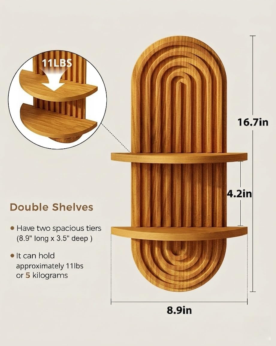 boho-wall-decor-plant-wall-shelf-wood-plant-holder-2-tier-brown-mid-century-modern-decor-hanging-plant-shelf-wooden-floating-shelves-for-home-bedroom-living-room-holding-planter-decoration