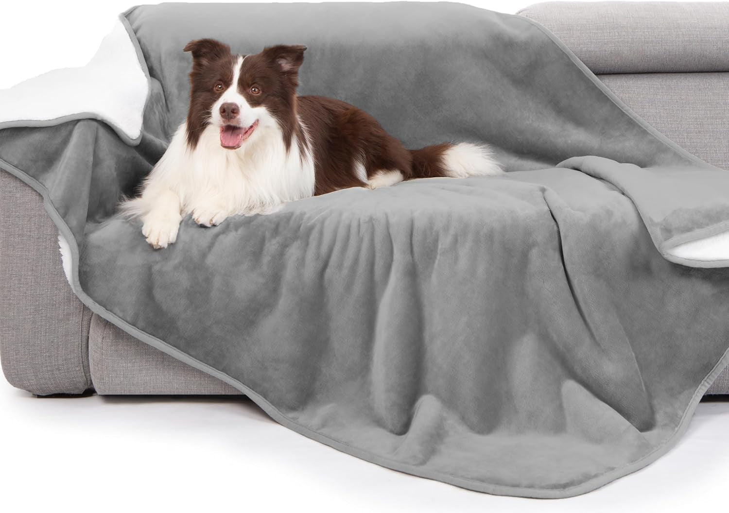 gogobunny-waterproof-bed-blanket-reversible-sherpa-fleece-throw-blanket-for-dog-puppy-cat-furniture-cover-protects-bed-couch-sofa-from-liquid-pee-and-pet-fur-dark-purple-50x60-inches