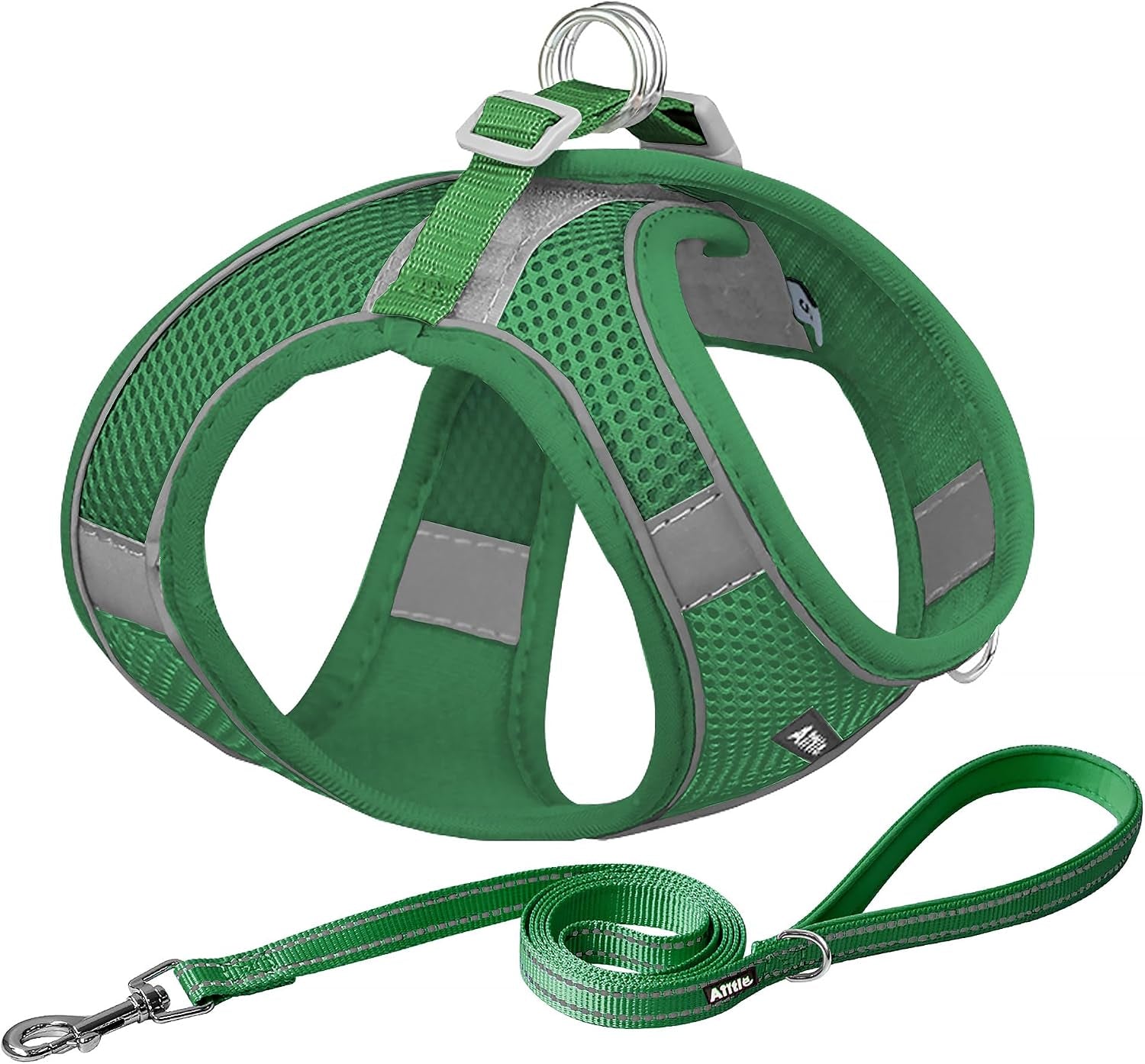 aiitle-no-pull-dog-harness-and-leash-set-step-in-adjustable-dog-harness-with-padded-vest-for-all-weather-dog-leash-with-soft-padded-handle-easy-to-put-on-small-and-medium-dogs-beige-s