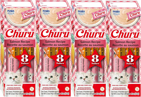 INABA Churu Lickable Purée Natural Cat Treats Gift Box - Chicken Recipe, 8 Tube Gift Box10