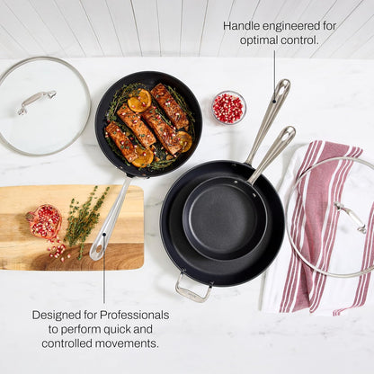 All-Clad HA1 Hard Anodized Non Stick Fry Pan Set 2 Piece, 8, 10 Inch, Induction, Oven Broiler Safe 500F, Pots and Pans Set, Kitchen Frying Pans, Skillets, Premium Cookware, Home, Dishwasher Safe Black | 8" and 10" Frying Pans Set, Long-Lasting Non-Stick, Scratch-Resistant Exterior, Dishwasher Safe, Oven Safe up to 500°F7
