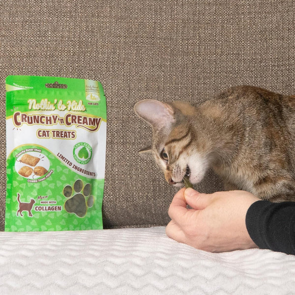 Fieldcrest Farms Collagen Cat Treats, Catnip, Crunchy & Creamy, 3 Oz Pouch | Supports Skin, Coat & Joints, High Protein, No Wheat or Soy, Great for Training & Rewards, All Life Stages8