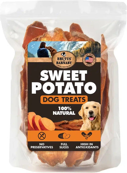 BRUTUS & BARNABY Sweet Potato Dog Treats – Support Sensitive Stomachs with Usa-Grown, Hypoallergenic Treats That Smell as Good as They Taste12