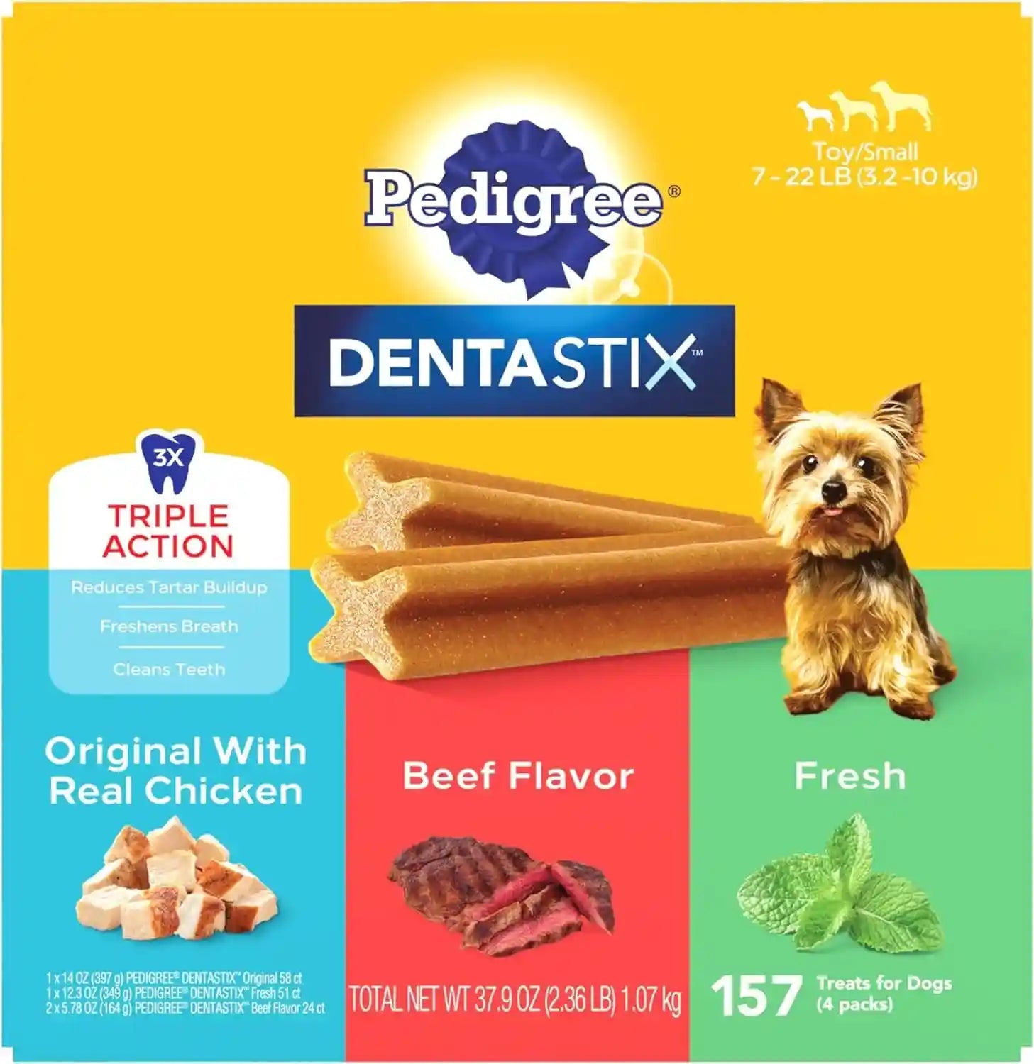 pedigree-dentastix-small-toy-breed-dog-dental-treats-fresh-102-count-triple-action-dental-care-reduces-tartar-cleans-teeth-freshens-breath-for-dogs-7-22-lbs-no-added-sugar-fillers