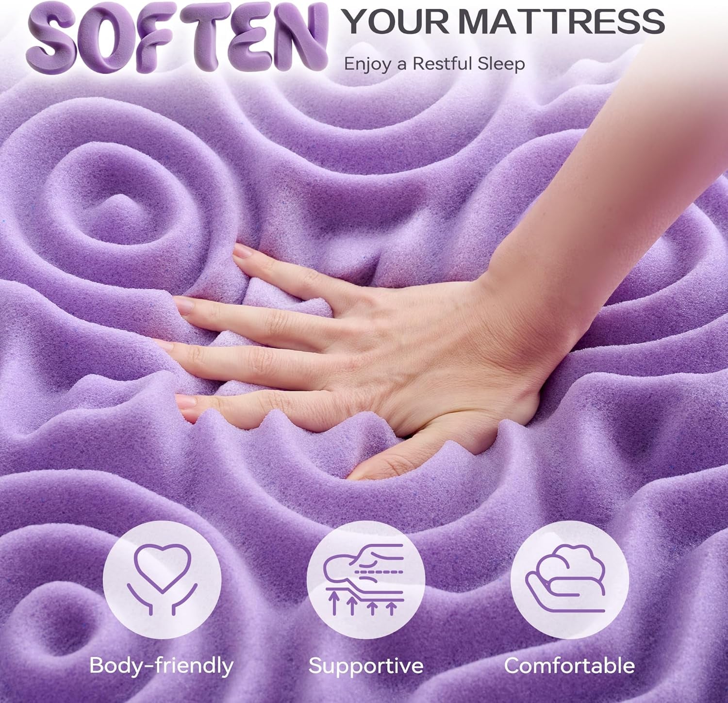 2-inch-7-zone-memory-foam-mattress-topper-twin-xl-twin-extra-long-mattress-pads-for-college-dorm-room-pressure-relieve-certipur-us-certified-39x80-inches-violet