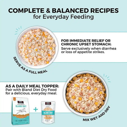 KOHA Limited Ingredient Bland Diet for Dogs, Chicken and White Rice Sensitive Stomach Wet Dog Food, Sold in over 5,000 Vet Clinics & Pet Stores, Gentle Easy to Digest Bland Diet Dog Food, Pack of 65