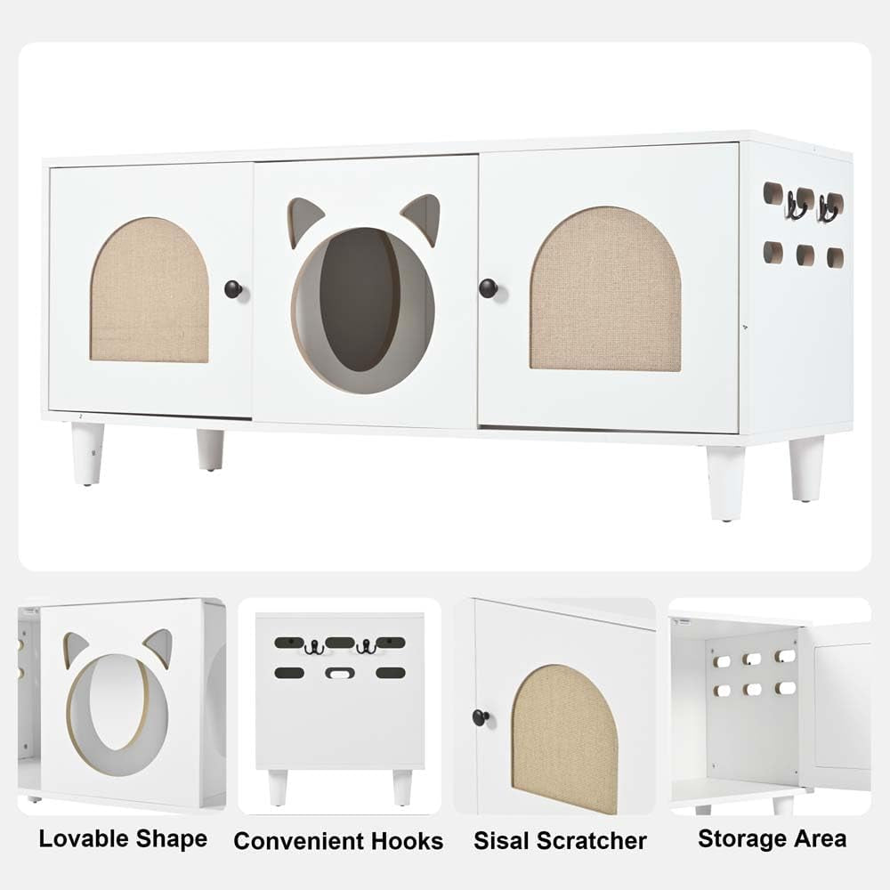 anwick-cat-litter-box-enclosure-cabinet-furniture-modern-2-in-1-wooden-cat-house-cabinet-with-storage-hook-and-scratch-board-white