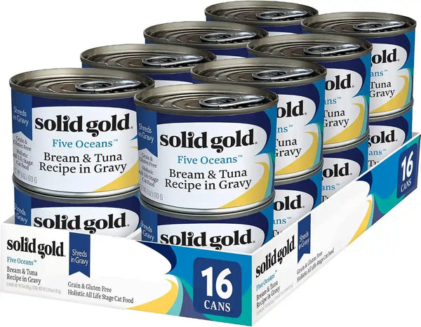 Solid Gold Wet Cat Food Pate for Indoor Cats - Healthy Canned Cat Food Pate W/Real Chicken, Omega Fatty Acids, Vitamins & Minerals - Grain Free & Gluten Free Can Meals for Cats & Kittens - 24Ct/3Oz35