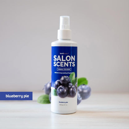 Bark2Basics Salon Scents Dog Cologne Spray and Perfume, Blueberry Pie, 8 Oz | Long Lasting Perfume and Deodorant for Dogs and Cats; Deodorizing Pet Grooming Mist, Ready to Use, Groomer Grade, USA Made4