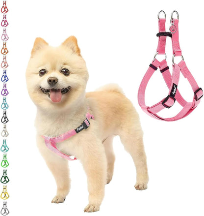 PUPTECK No Pull Dog Harness Soft Adjustable Basic Nylon Step in Puppy Vest Outdoor Walking with ID Tag46