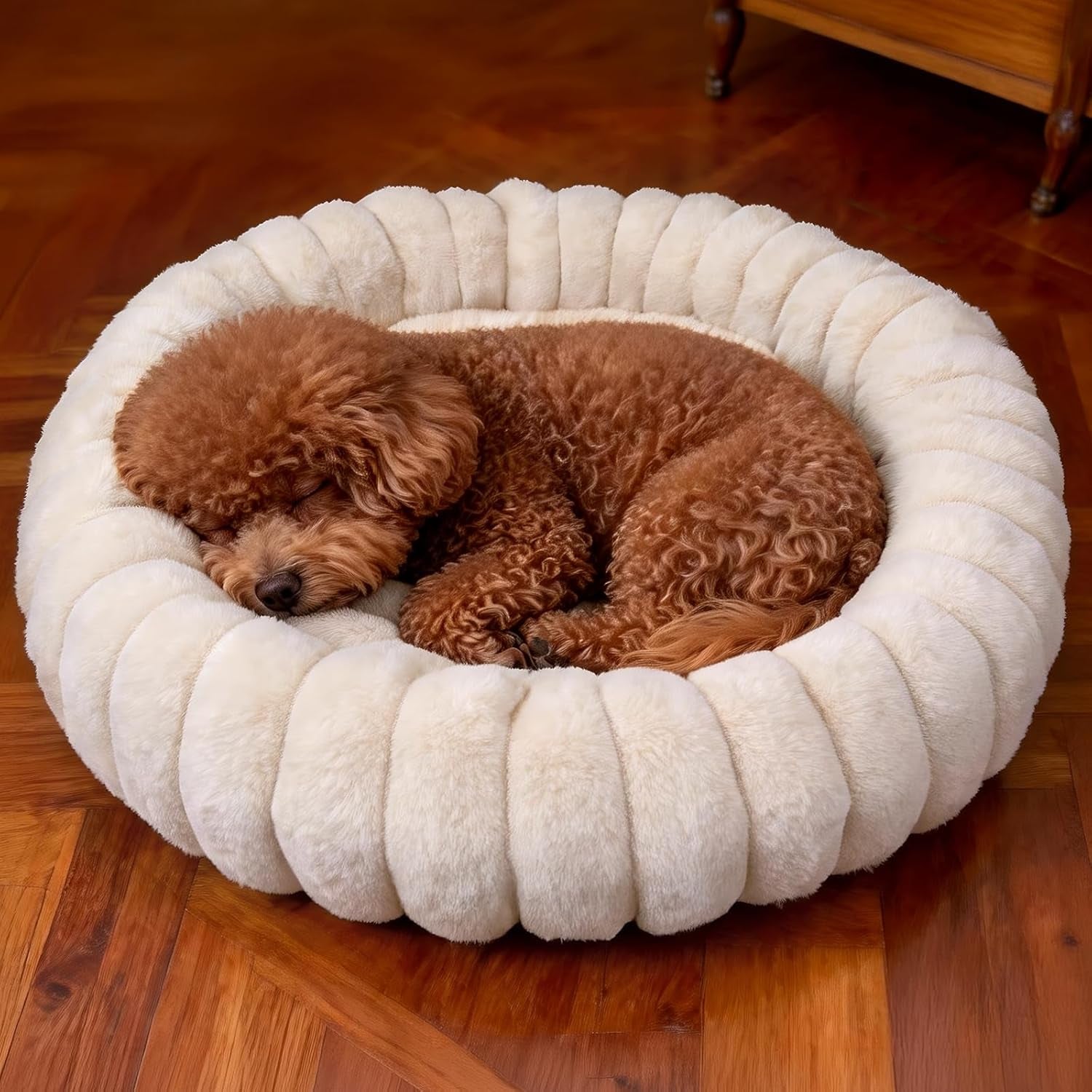donut-dog-and-cat-bed-luxurious-comfortable-faux-rabbit-fur-pet-beds-round-anti-anxiety-calming-puppy-kitten-bed-with-anti-slip-bottom-for-small-medium-dogs-cats20-white
