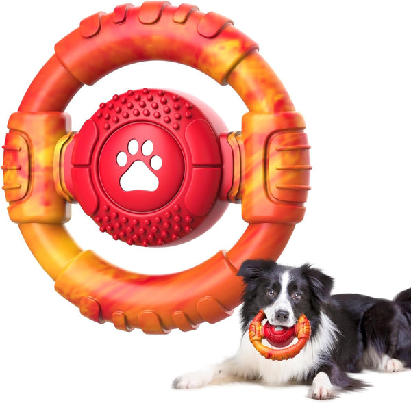 Pamlulu Tough Dog Toys for Aggressive Chewers, Indestructible Dog Toy for Large Dogs, Nylon Chew Toys for Medium Large Breed, Interactive Dog Toys to Keep Them Busy, Dog Birthday10
