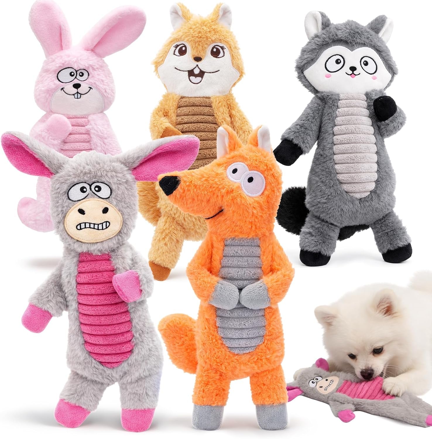 durable-no-stuffing-dog-squeaky-toys-dogs-love-these-crinkle-squeakers-keep-dogs-busy-5-pack-plush-animal-toys-for-small-medium-large-dogs