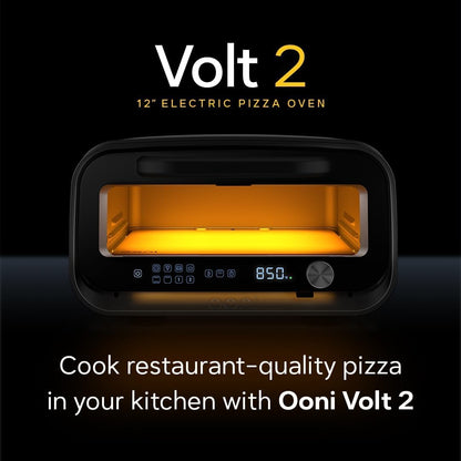 Ooni Volt 2 Electric Indoor Pizza Oven - Versatile Countertop Electric Toaster Oven, Cook 12 Inch Pizzas and More - Charcoal Grey4