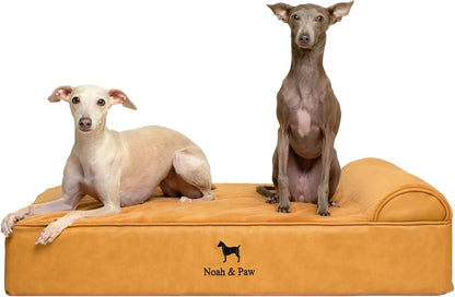 NOAH & PAW Large Dog Bed, 35X25X8.7 Inch, Orthopedic Dog Beds, Eggshell Memory Foam Infused with Cooling Gel, Water Resistant, Machine Washable, Includes Inner Cover (Velvet Collection)33