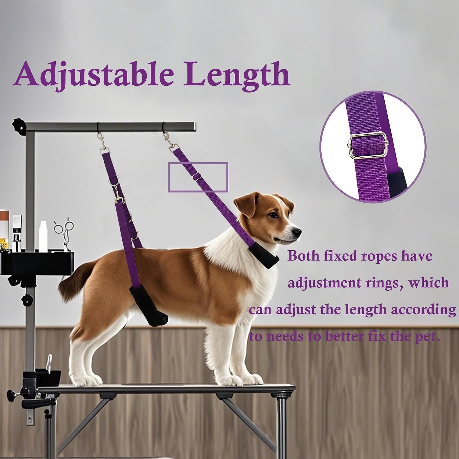 pet-grooming-loop-and-belly-strap-for-dogs-with-extension-strap-nylon-restraint-noose-adjustable-slip-rope-dog-grooming-supplies-for-dog-grooming-arm-and-pet-grooming-table-3-pack