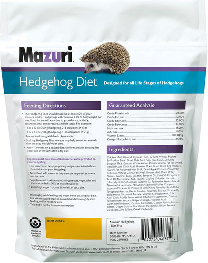 Mazuri | Nutritionally Complete Hedgehog Food | 8 Ounce (8 Oz) Bag2