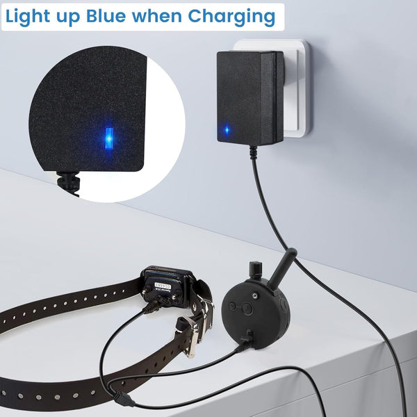 E Collar Charger for Mini Educator 300 400 ET-300 ET-400 Training Collars | Dog Shock Collar Dual Lead Charging Cable Power Adapter Cord4