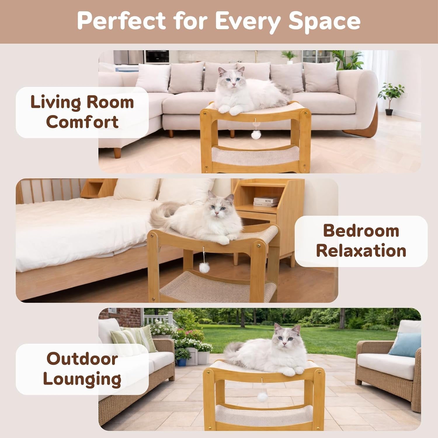 aixinpet-two-level-sisal-cat-scratcher-bed-sturdy-cat-scratching-post-with-scratch-pad-hammock-bed-comfortable-cats-bed-for-indoor-kittens-adult-cats-sturdy-wooden-frame-protect-furniture
