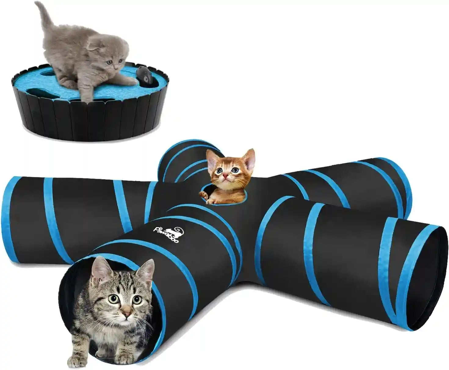 pawaboo-interactive-cat-toy-with-running-mouse-electronic-motion-cat-toy-automatic-teaser-for-indoor-cats-pop-and-play-hide-seek-cat-toys-hunting-mouse-for-pet-cat-kitten-play-fun-exercise-green