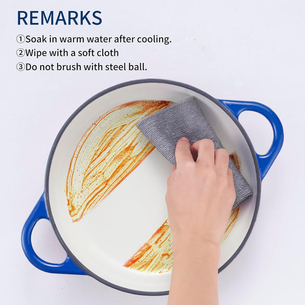 Dutch Oven Cast Iron Bread Oven with Cloche Dome Lid for Baking Sourdough, Artisan Bread, Pizza | Enameled Cast Iron Combo Cooker for Baking, Braising, Roasting | Magenta Enameled Finish5