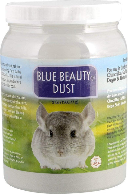 Lixit Blue Beauty® Chinchilla Dust Powder - Dry Bath Grooming Dust for Hamsters, Gerbil, Degus, and Small Animals - Made in the USA (3 Pound)2