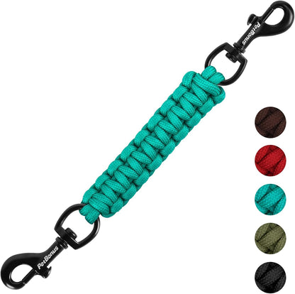 Petbonus Dog Collar Safety Clip, Handmade Prong Collar to Harness Connector | Dog Leash Backup Safety Strap, Escape Proof, Double Ended Clasp, Lead Connector for Pinch Collar, Harness (Black)19
