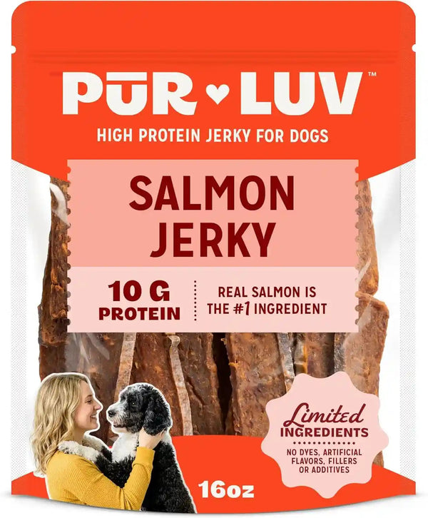 Pur Luv Chicken Jerky Dog Treats, Made with 100% Real Chicken Breast, 16 Ounces, Healthy, Easily Digestible, Long-Lasting, High Protein, Satisfies Dog'S Urge to Chew12