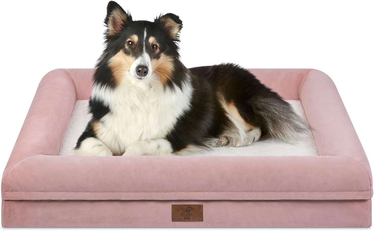 xl-orthopedic-waterprood-dog-bed-for-extra-large-size-dogs-360-degree-bolster-support-egg-crate-foam-waterproof-liner-non-slip-bottom-machine-washable-cover-45-x-35-inch