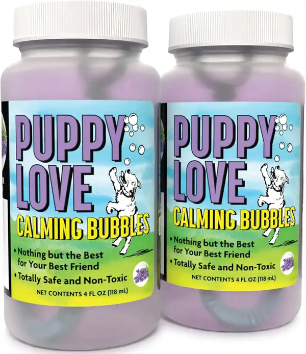 Puppy Love Bubbles, Peanut Butter & Bacon Scented Bubbles 4Oz. Bottle-2 Pack Combo (1 Peanut Butter/1 Bacon) for Dogs19