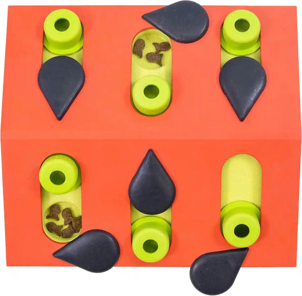 Catstages Nina Ottosson Buggin’ Out Puzzle & Play Cat Puzzle Feeder – Interactive Treat Game for Indoor Cats, Level 2 Slow Feeder Enrichment Toy, 13.9" X 11.5"10